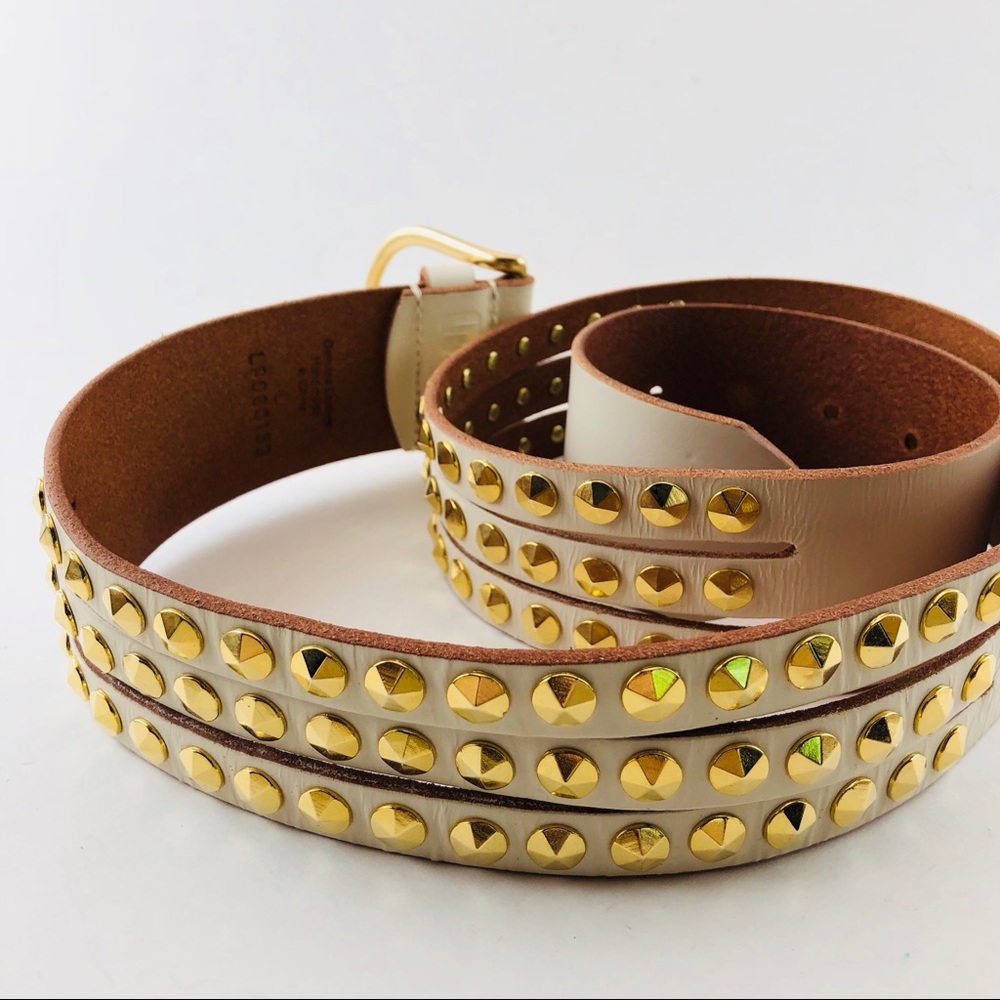 ⭐️🆕[Linea Pelle] Studded Genuine Leather Belt
